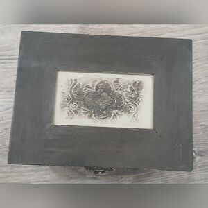 Elegant Black and Gray Decorative Box